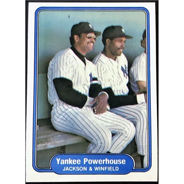 1982 FLEER REGGIE JACKSON & DAVE WINFIELD (HOF)