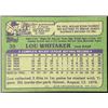 Image 2 : 1982 TOPPS LOU WHITAKER