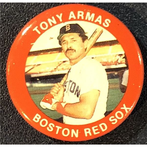 1984 FUN FOODS BASEBALL PIN - TONY ARMAS
