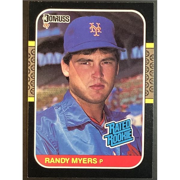 1987 DONRUSS RANDY MYERS ROOKIE CARD