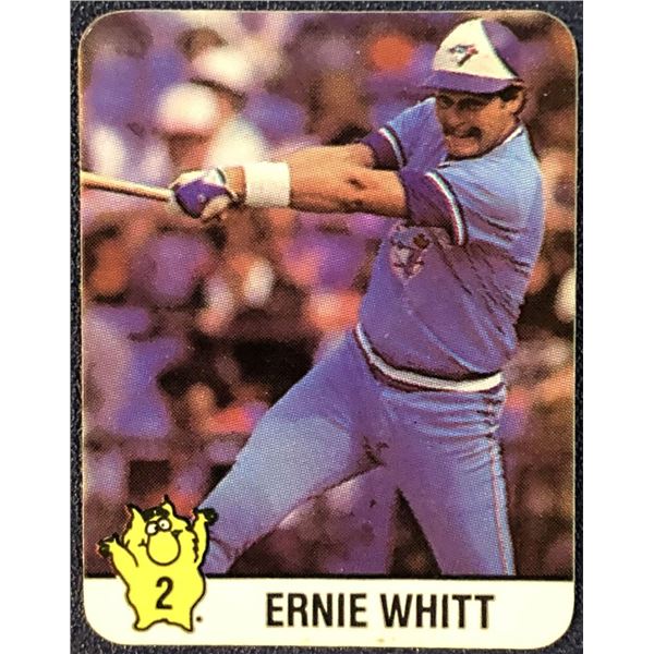 1987 HOSTESS CHIPS BASEBALL ERNIE WHITT