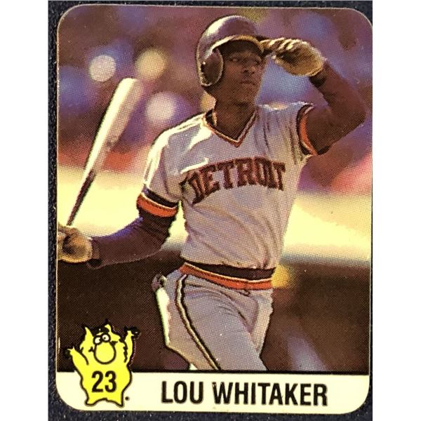 1987 HOSTESS CHIPS BASEBALL LOU WHITAKER