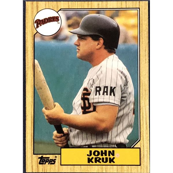 1987 TOPPS JOHN KRUK ROOKIE CARD