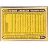 Image 2 : 1987 TOPPS REGGIE JACKSON (HOF)