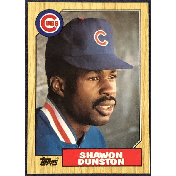 1987 TOPPS SHAWON DUNSTON ROOKIE CARD