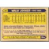 Image 2 : 1987 TOPPS WALLY JOYNER ROOKIE CARD