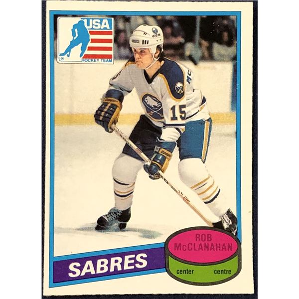 1980-81 O-PEE-CHEE ROB McCLANAHAN ROOKIE CARD