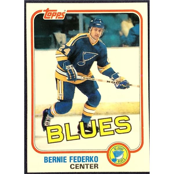 1981-82 TOPPS BERNIE FEDERKO (HOF)