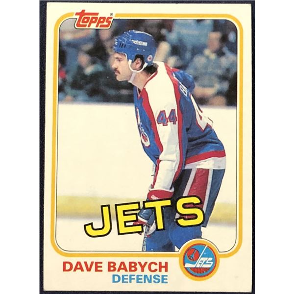 1981-82 TOPPS DAVE BABYCH ROOKIE CARD