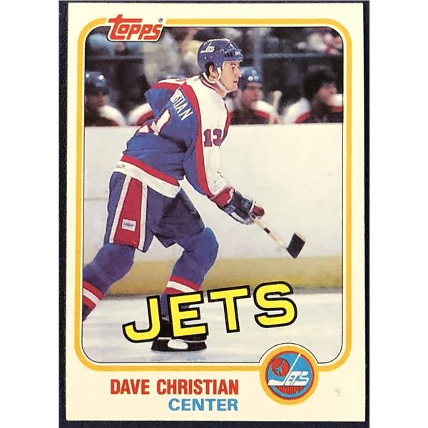 1981-82 TOPPS DAVE CHRISTIAN ROOKIE CARD