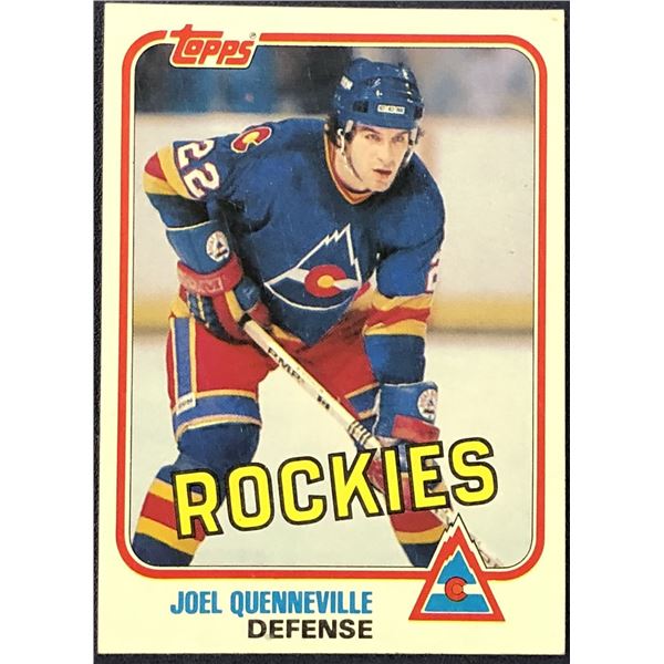 1981-82 TOPPS JOEL QUENNEVILLE
