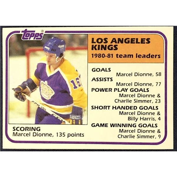 1981-82 TOPPS MARCEL DIONNE (HOF)
