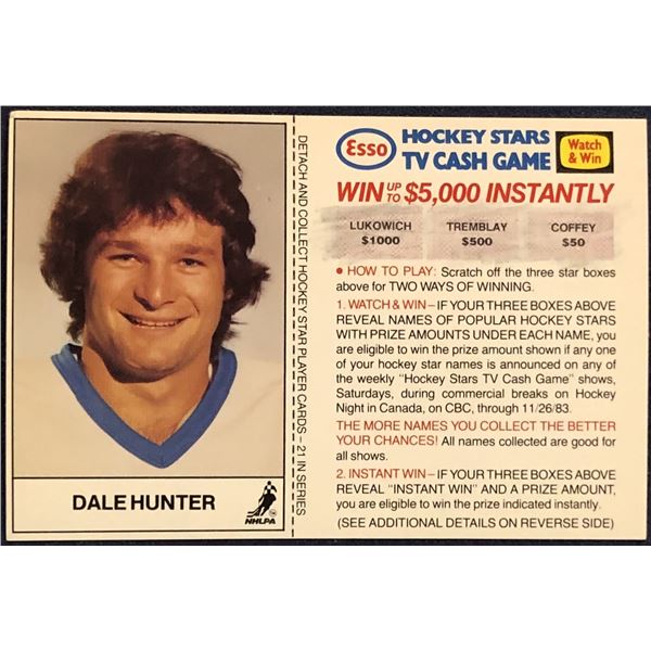 1983-84 ESSO DALE HUNTER