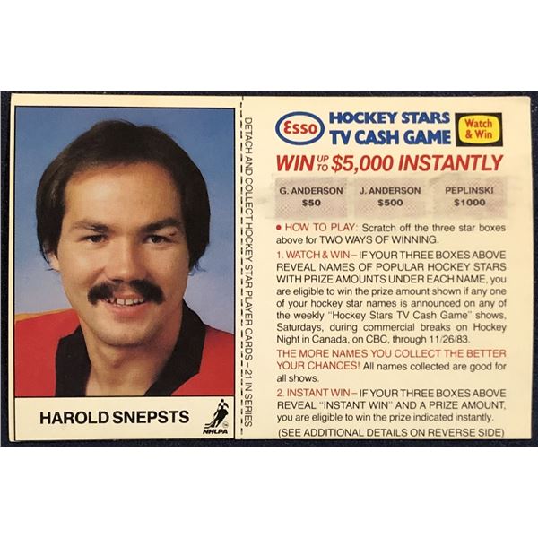 1983-84 ESSO HAROLD SNEPSTS