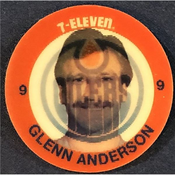 1984-85 7-ELEVEN NHL 3-D COIN - GLENN ANDERSON (HOF)