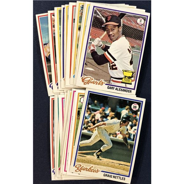 1978 TOPPS BASEBALL COLLECTION