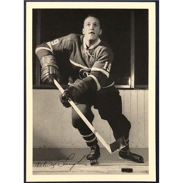 1967 MONTREAL CANADIENS PROMO POSTCARD - ALBERT LANGOIS