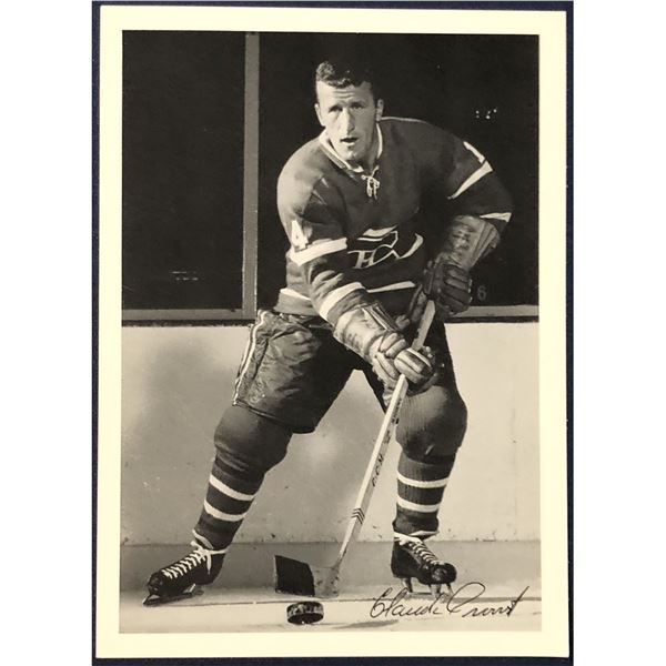 1967 MONTREAL CANADIENS PROMO POSTCARD -CLAUDE PROVOST