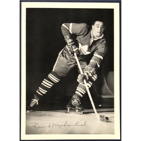 1967 TORONTO MAPLE LEAFS PROMO POSTCARD - FRANK MAHOVLICH (HOF)