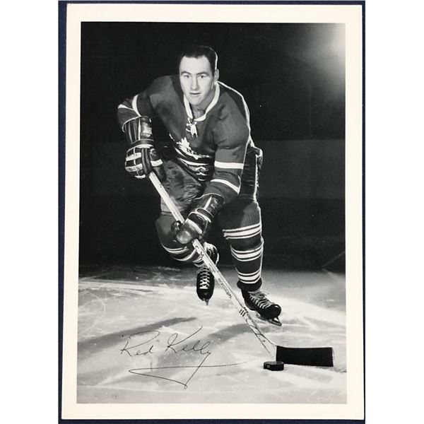 1967 TORONTO MAPLE LEAFS PROMO POSTCARD - RED KELLY (HOF)