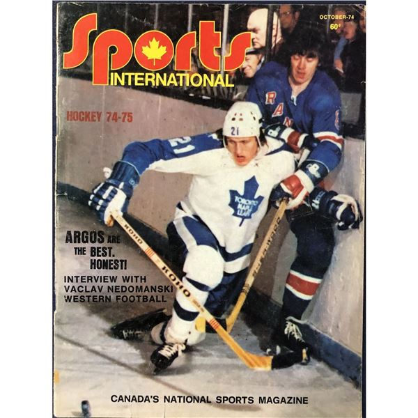 1974 SPORTS INTERNATIONAL - BORJE SALMING (HOF)