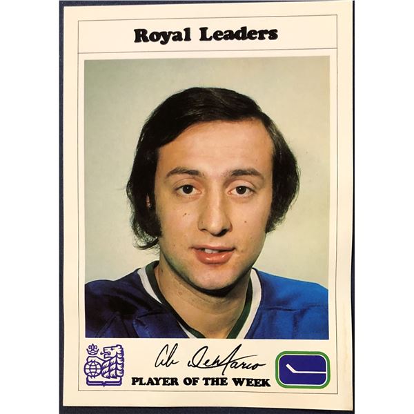 1974-75 RBC VANCOUVER CANUCKS - AB DEMARCO