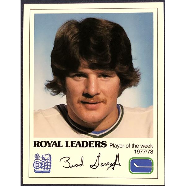 1977-78 RBC VANCOUVER CANUCKS - BRAD GASSOFF