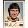 Image 1 : 1977-78 RBC VANCOUVER CANUCKS - DON LEVER
