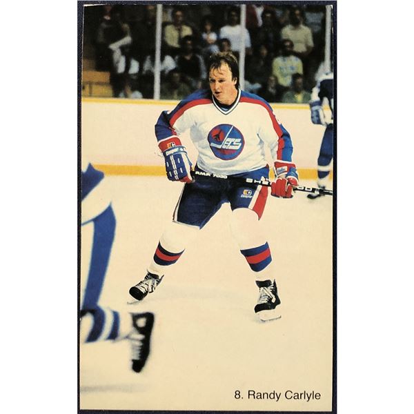 1982-83 WINNIPEG JETS POST CARD - RANDY CARLYLE