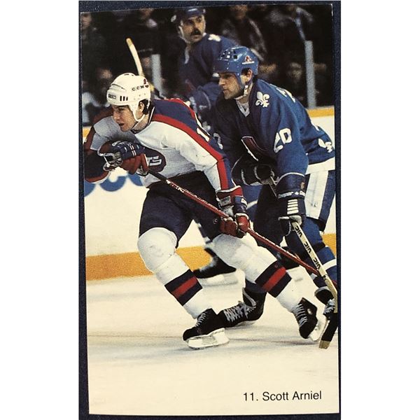 1982-83 WINNIPEG JETS POST CARD - SCOTT ARNIEL
