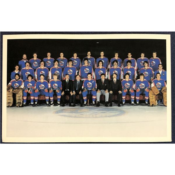 1982-83 WINNIPEG JETS POST CARD - TEAM PHOTO