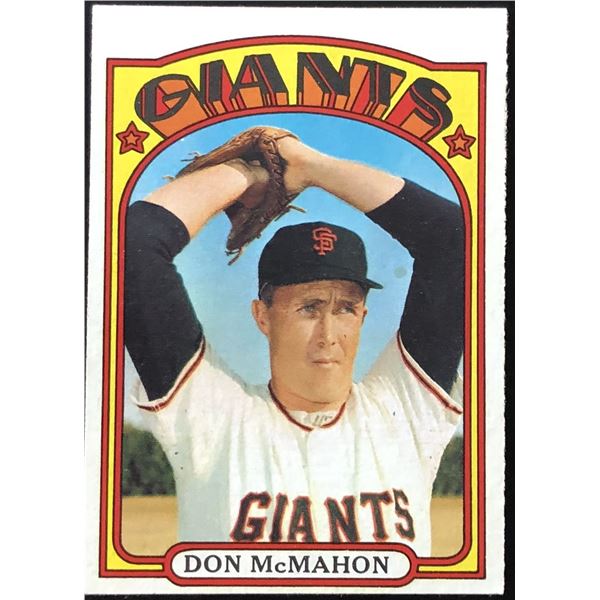 1972 TOPPS DON McMAHON