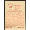 Image 2 : 1975 SSPC BASEBALL ROLLIE FINGERS (HOF)