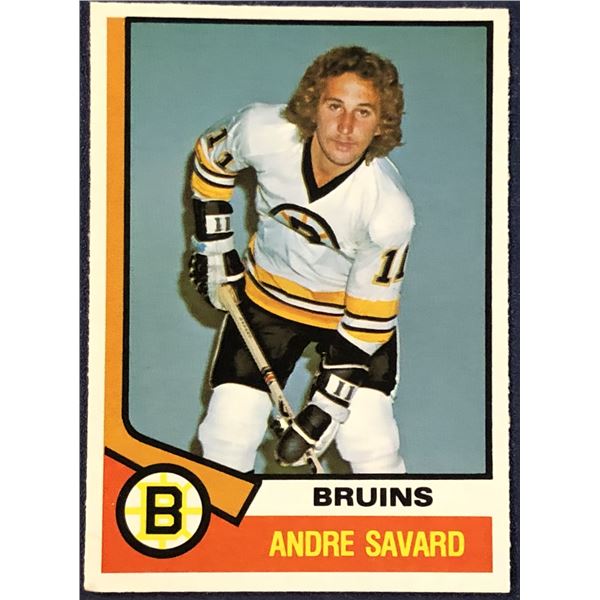 1974-75 O-PEE-CHEE ANDRE SAVARD ROOKIE CARD