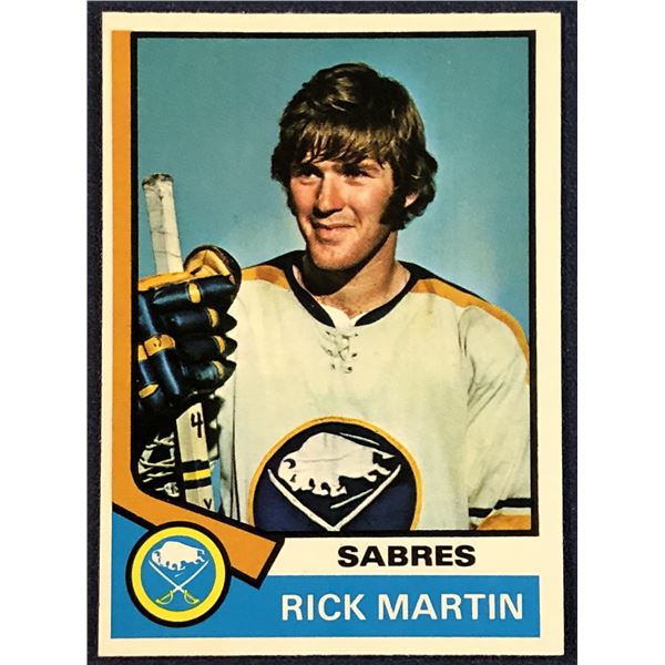 1974-75 O-PEE-CHEE RICK MARTIN (HOF)