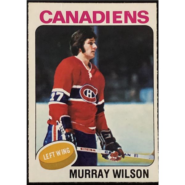 1975-76 O-PEE-CHEE NHL MURRAY WILSON