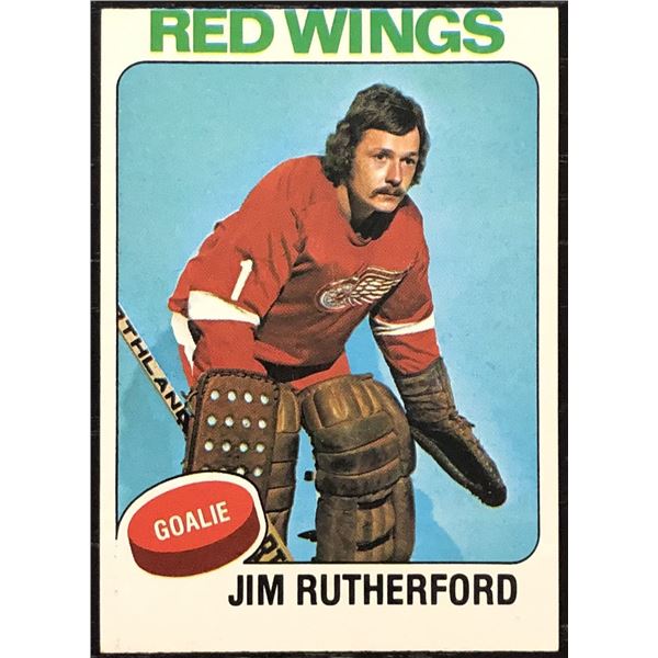 1975-76 TOPPS NHL JIM RUTHERFORD