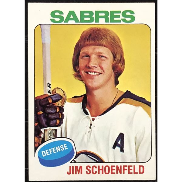 1975-76 TOPPS NHL JIM SCHOENFELD
