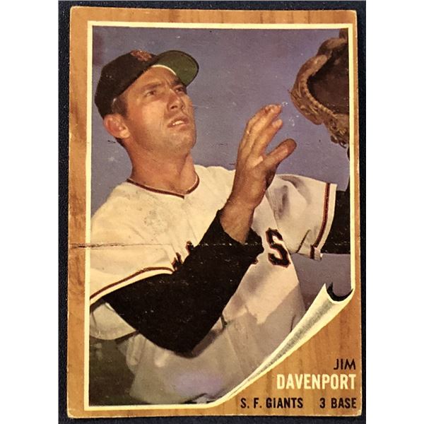 1962 TOPPS JIM DAVENPORT