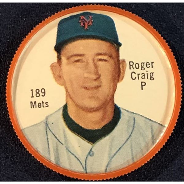 1962 SHIRRIFF POTATO CHIPS BASEBALL COINS - ROGER CRAIG