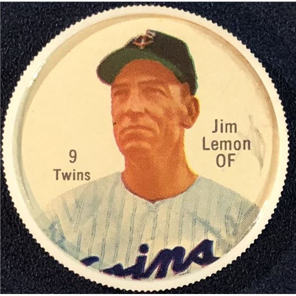1962 SHIRRIFF POTATO CHIPS BASEBALL COINS - JIM LEMON