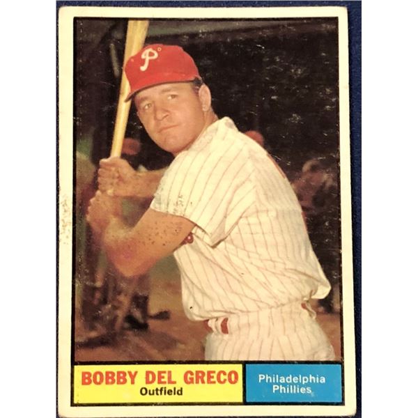 1961 TOPPS BOBBY DEL GRECO