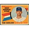 Image 1 : 1960 TOPPS GRAY BACK TOM BORLAND ROOKIE CARD
