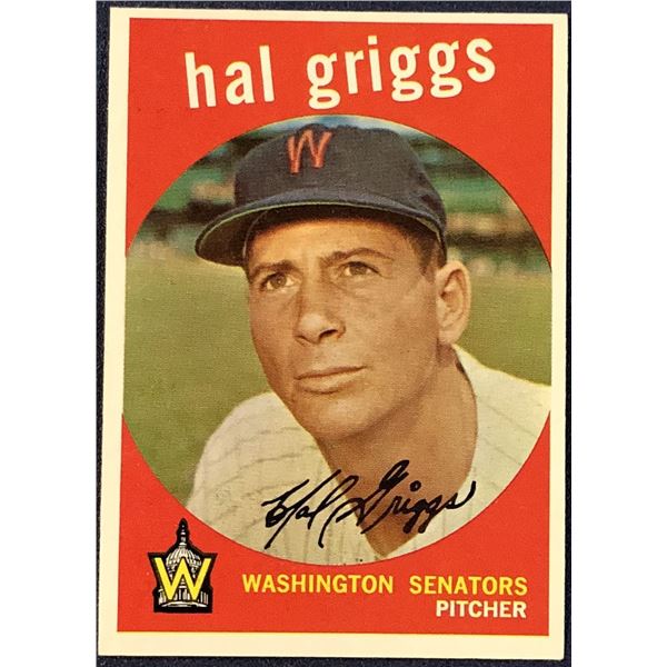 1959 TOPPS WHITE BACK HAL GRIGGS