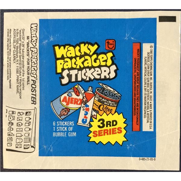 1979 TOPPS WACKY PACKAGES 3rd SERIES WRAPPER