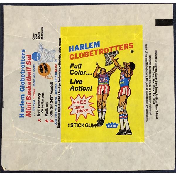 1971-72 FLEER HARLEM GLOBETROTTERS WRAPPER
