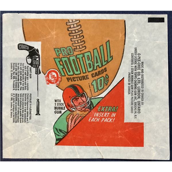 1970 O-PEE-CHEE CFL FOOTBALL WRAPPER