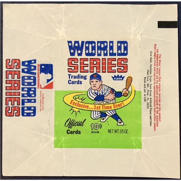 1970 FLEER BASEBALL WORLD SERIES WRAPPER