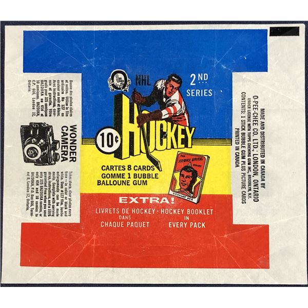 1971-72 O-PEE-CHEE NHL HOCKEY 2nd SERIES WRAPPER