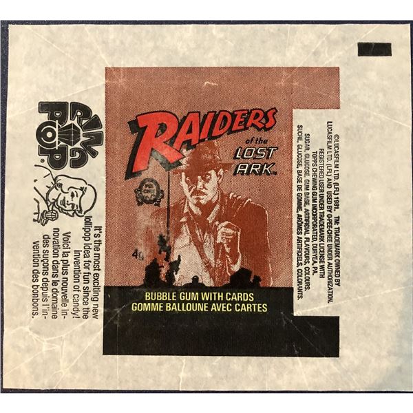 1982 O-PEE-CHEE RAIDERS OF THE LOST ARK WRAPPER